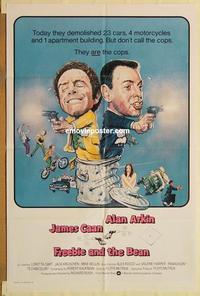 k372 FREEBIE & THE BEAN int'l one-sheet movie poster '74 Caan, Alan Arkin