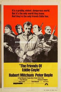 k377 FRIENDS OF EDDIE COYLE one-sheet movie poster '73 Robert Mitchum