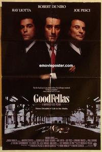 k419 GOODFELLAS one-sheet movie poster '90 Robert De Niro, Joe Pesci