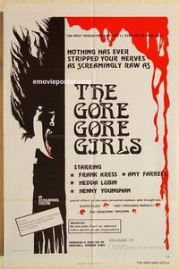 k420 GORE GORE GIRLS one-sheet movie poster '72 Herschell Gordon Lewis