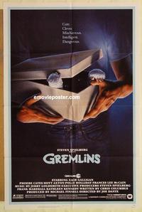 k438 GREMLINS one-sheet movie poster '84 Joe Dante, Phoebe Cates