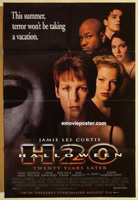 k443 HALLOWEEN H20 advance one-sheet movie poster '98 Jamie Lee Curtis