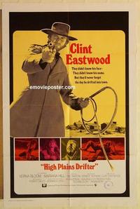 k462 HIGH PLAINS DRIFTER int'l one-sheet movie poster 73 Clint Eastwood