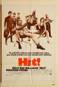 k466 HIT one-sheet movie poster '73 Billy Dee Williams, Richard Pryor