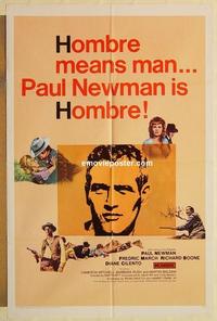 k471 HOMBRE one-sheet movie poster '66 Paul Newman, March, Boone