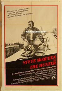 k490 HUNTER int'l one-sheet movie poster '80 Steve McQueen, Wallach
