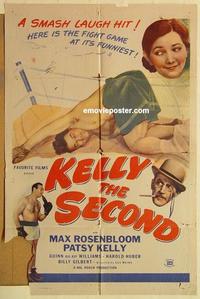 k557 KELLY THE SECOND one-sheet movie poster R40s Patsy Kelly, boxing!
