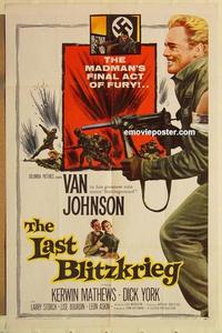 k585 LAST BLITZKRIEG one-sheet movie poster '59 Van Johnson, Matthews