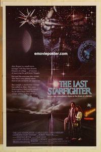 k593 LAST STARFIGHTER one-sheet movie poster '84 Lance Guest, sci-fi