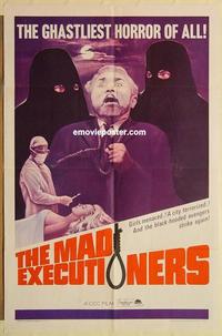 k634 MAD EXECUTIONERS one-sheet movie poster '65 Edwin Zbonek, horror!