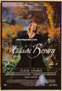 k640 MADAME BOVARY one-sheet movie poster '91 Isabelle Huppert, Flaubert