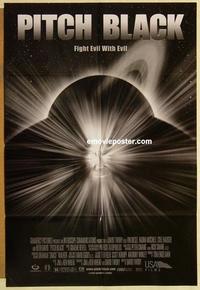 k771 PITCH BLACK DS one-sheet movie poster '00 Vin Diesel, sci-fi!
