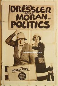 k781 POLITICS rotogravure one-sheet movie poster '31 Marie Dressler