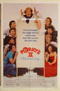 k783 PORKY'S 2: THE NEXT DAY one-sheet movie poster '83 Bob Clark sequel!