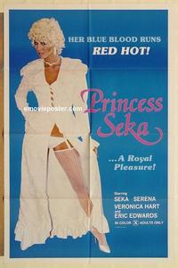 k793 PRINCESS SEKA one-sheet movie poster '80 her blue blood runs red hot!