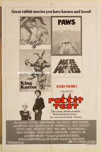 k804 RABBIT TEST one-sheet movie poster '78 Joan Rivers, Billy Crystal
