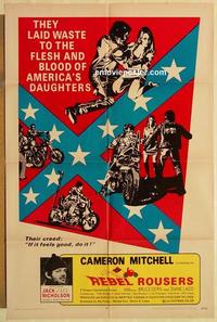 k816 REBEL ROUSERS one-sheet movie poster '70 bikers, Jack Nicholson