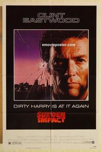 k960 SUDDEN IMPACT one-sheet movie poster '83 Clint Eastwood, Dirty Harry