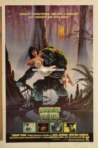 k971 SWAMP THING one-sheet movie poster '82 Wes Craven, Adrienne Barbeau