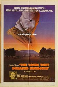 m043 TOWN THAT DREADED SUNDOWN one-sheet movie poster '77 Ben Johnson