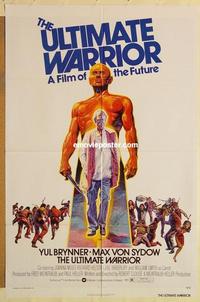 m069 ULTIMATE WARRIOR one-sheet movie poster '75 Yul Brynner