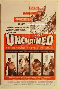 m071 UNCHAINED one-sheet movie poster '55 Elroy 'Crazylegs' Hirsch