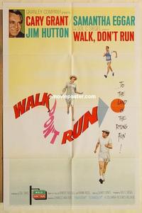 m102 WALK DON'T RUN one-sheet movie poster '66 Cary Grant, Samantha Eggar