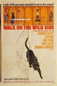 m103 WALK ON THE WILD SIDE one-sheet movie poster '62 Jane Fonda, Harvey