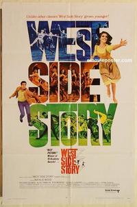 m114 WEST SIDE STORY one-sheet movie poster R68 Natalie Wood, Rita Moreno
