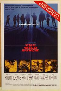 m124 WILD BUNCH one-sheet movie poster R95 Sam Peckinpah western classic!
