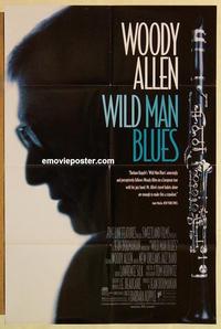 m126 WILD MAN BLUES one-sheet movie poster '97 Woody Allen, jazz music!