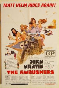 n045 AMBUSHERS one-sheet movie poster '67 Dean Martin as Matt Helm!