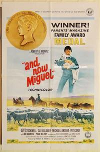 n050 AND NOW MIGUEL one-sheet movie poster '66 Guy Stockwell, Gulager