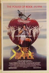 n059 APPLE 'red' style one-sheet movie poster '80 wild rock musical!