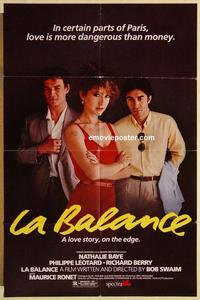 n077 BALANCE one-sheet movie poster '82 Bob Swaim, Nathalie Baye, French!