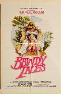 n081 BAWDY TALES one-sheet movie poster '74 Pier Paolo Pasolini sex!