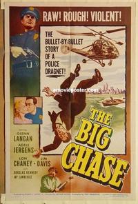 n094 BIG CHASE one-sheet movie poster '54 Lon Chaney Jr., Glenn Langan