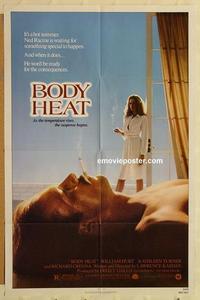 n113 BODY HEAT one-sheet movie poster '81 William Hurt, Turner, Crenna