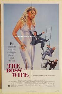 n121 BOSS' WIFE one-sheet movie poster '86 Daniel Stern, sexy image!