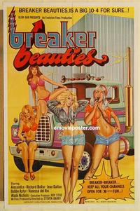 n126 BREAKER BEAUTIES one-sheet movie poster '77 sexy girls with CB radios!