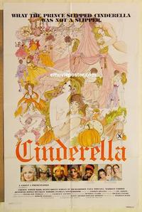 n175 CINDERELLA one-sheet movie poster '77 sexy erotic fairy tale!