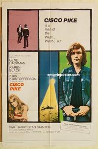 n178 CISCO PIKE one-sheet movie poster '71 Gene Hackman, Kristofferson