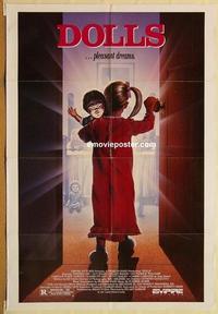 n273 DOLL one-sheet movie poster '86 cool killer doll image!