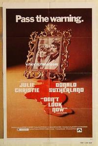 n278 DON'T LOOK NOW one-sheet movie poster '74 Nicholas Roeg, Sutherland