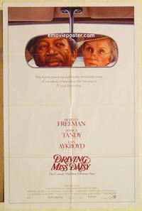 n293 DRIVING MISS DAISY one-sheet movie poster '89 Morgan Freeman, Tandy