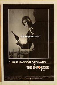 n312 ENFORCER int'l one-sheet movie poster '77 Clint Eastwood, classic!