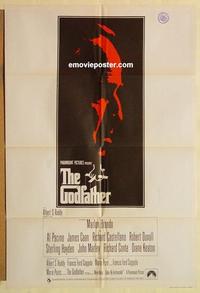 n006 GODFATHER English one-sheet movie poster '72 far superior to U.S.!