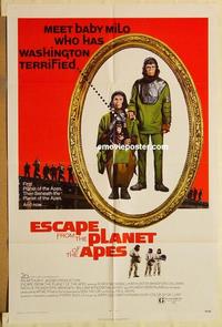 n319 ESCAPE FROM THE PLANET OF THE APES one-sheet movie poster '71 McDowall