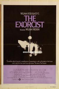 n331 EXORCIST int'l one-sheet movie poster '74 William Friedkin, Von Sydow