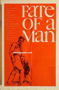 n343 FATE OF A MAN one-sheet movie poster '61 Sergei Bondarchuk, WWII